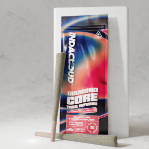 Alaskan Thunderf*ck – 2 x 1G Diamond Core THCa Pre-Rolls