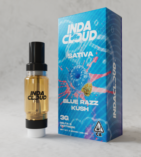 Blue Razz Kush 3G Delta 8 Vape Cartridge – 510 Thread