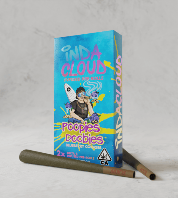 Poopies Doobies – 2 x 1.3G King Size Delta 8 Pre-Rolls