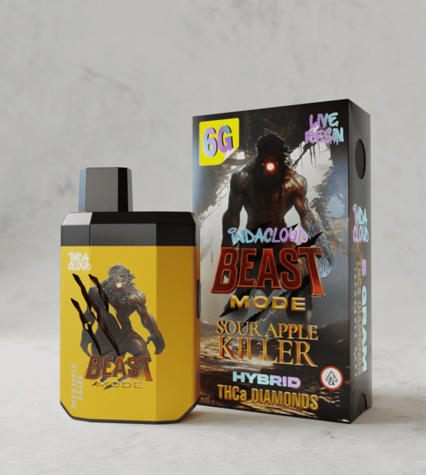 Sour Apple Killer THCa Vape – 6G Disposable